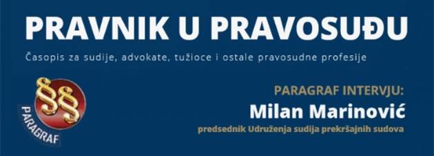 Интервју председника Милана Мариновића за часопис 